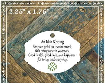 Irish Blessing Favor Tags #605A