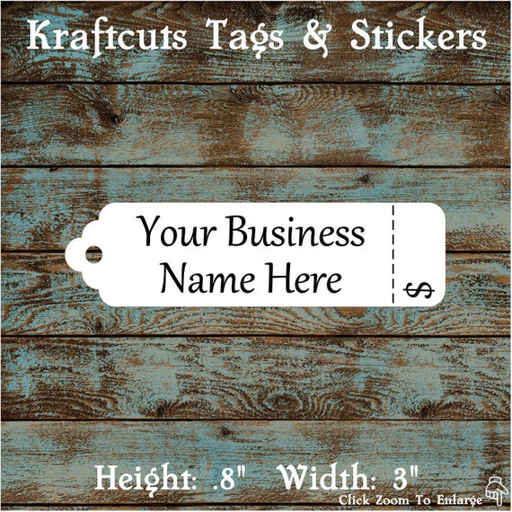 Price Tags - Hang Tags Perforated Custom #626 - Quantity: 30 Tags