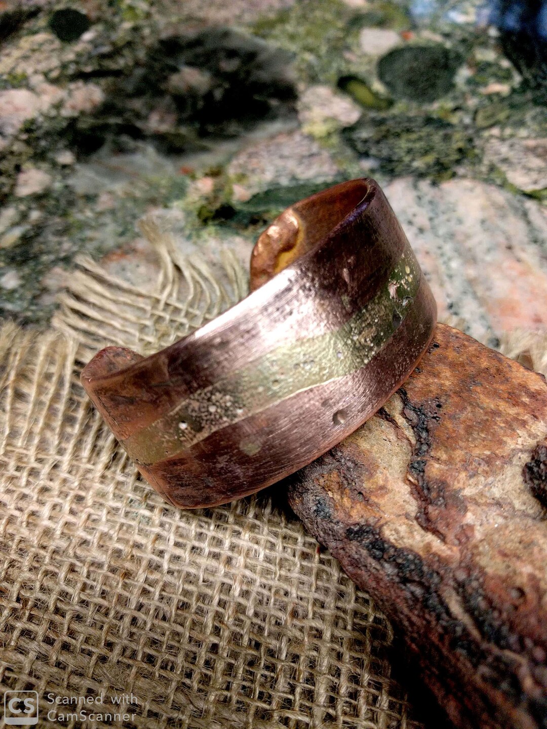 Waved Bronze Copper Cuff Bracelet. 3mm X 25 Mm Thick and Wide. Etsy