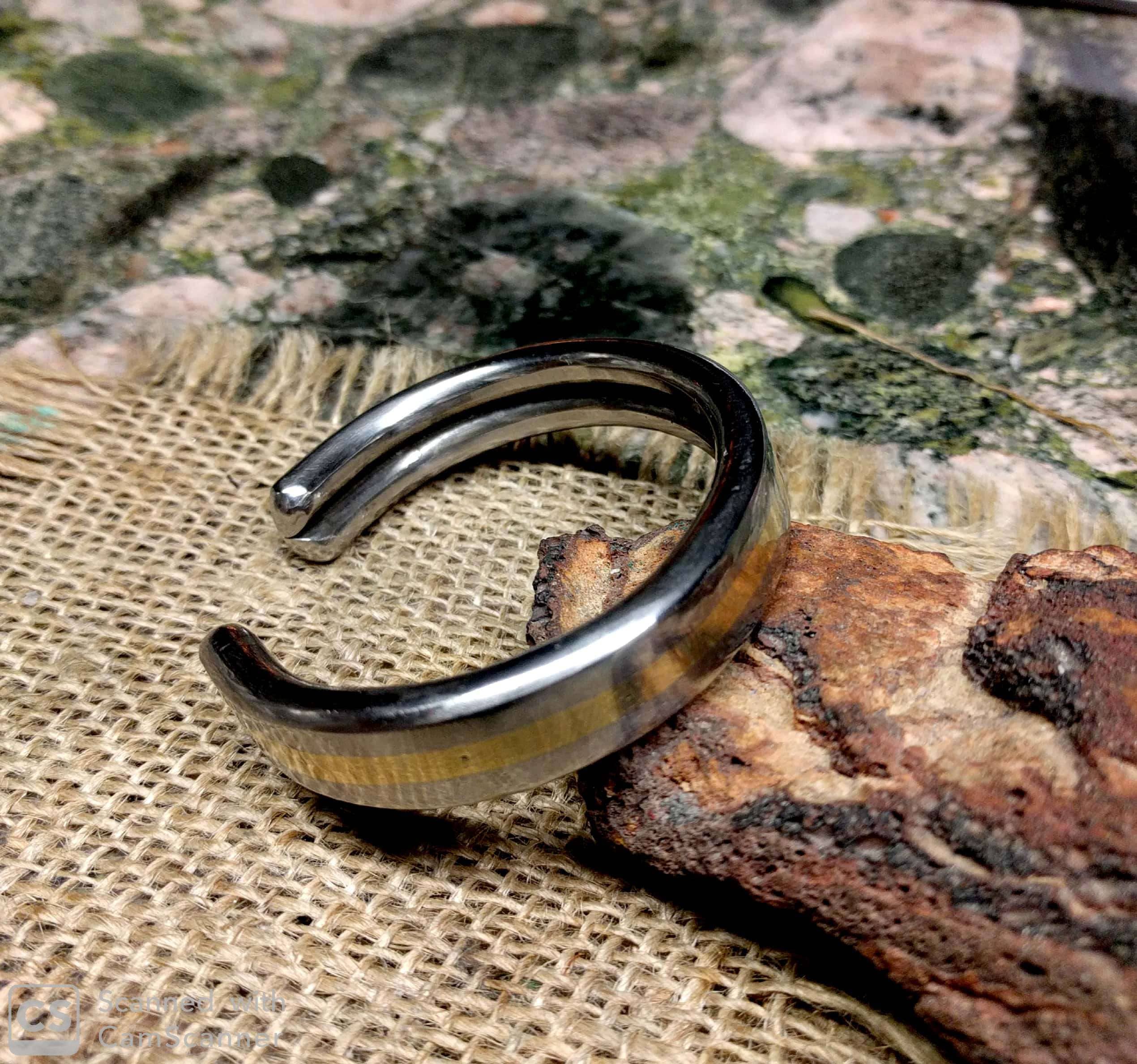 Bronze Stainless Cuff Bracelet. 0.25 X 0.5 thick Etsy