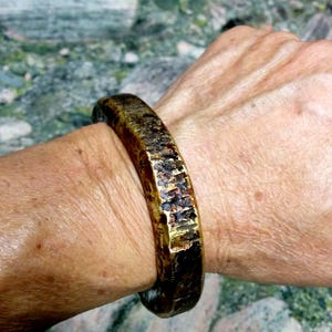 Solid Heavy Brass Cuff Bracelet. 10 X 13.6 mm  Thick Wide.