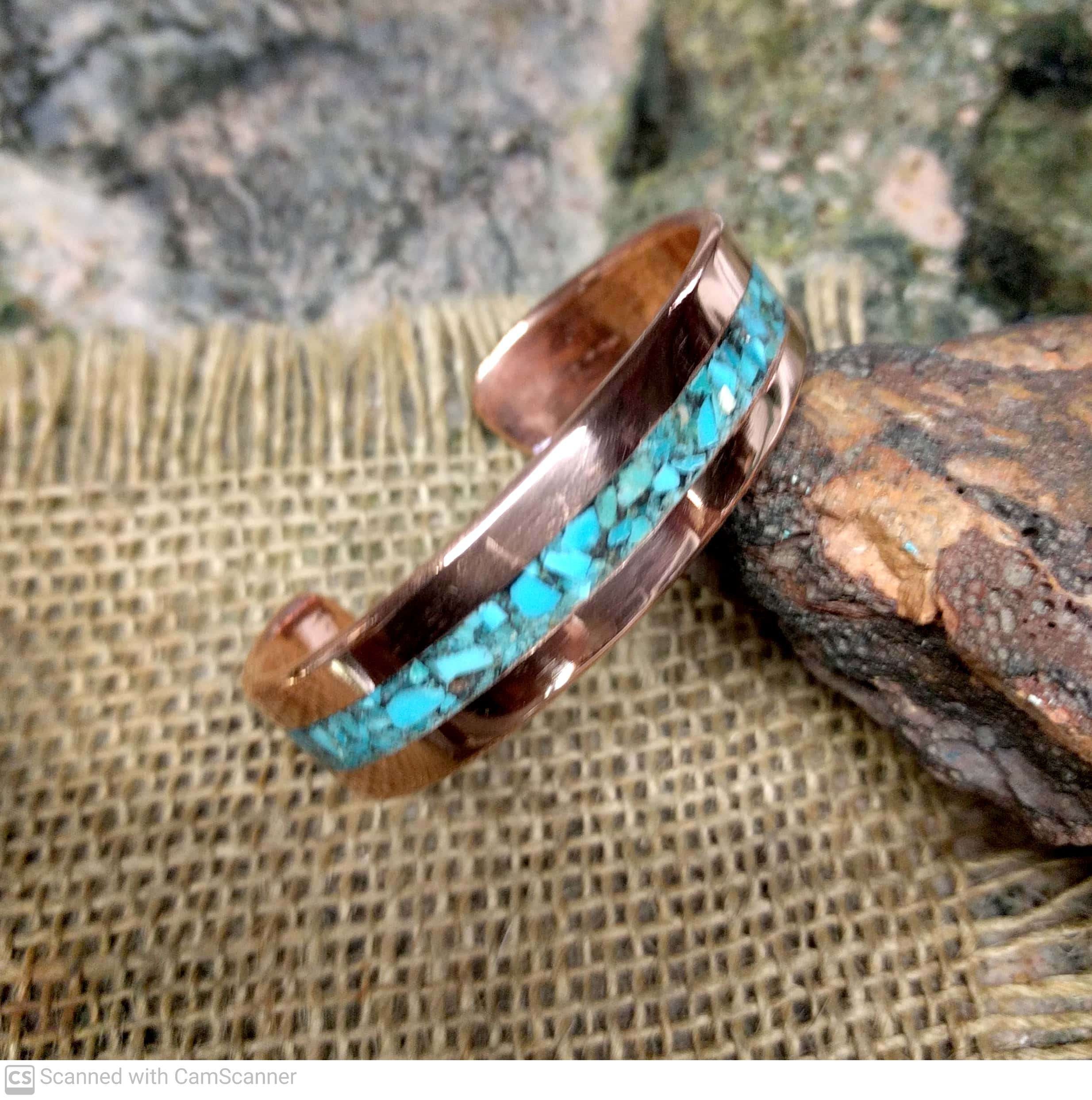 Turquoise & Copper Necklace/Bracelet - Carmen Q