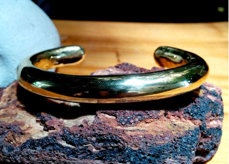 Wide Bronze Cuff Bracelet. 6.5mm X 11mm Thick and Wide. Solid. Etsy