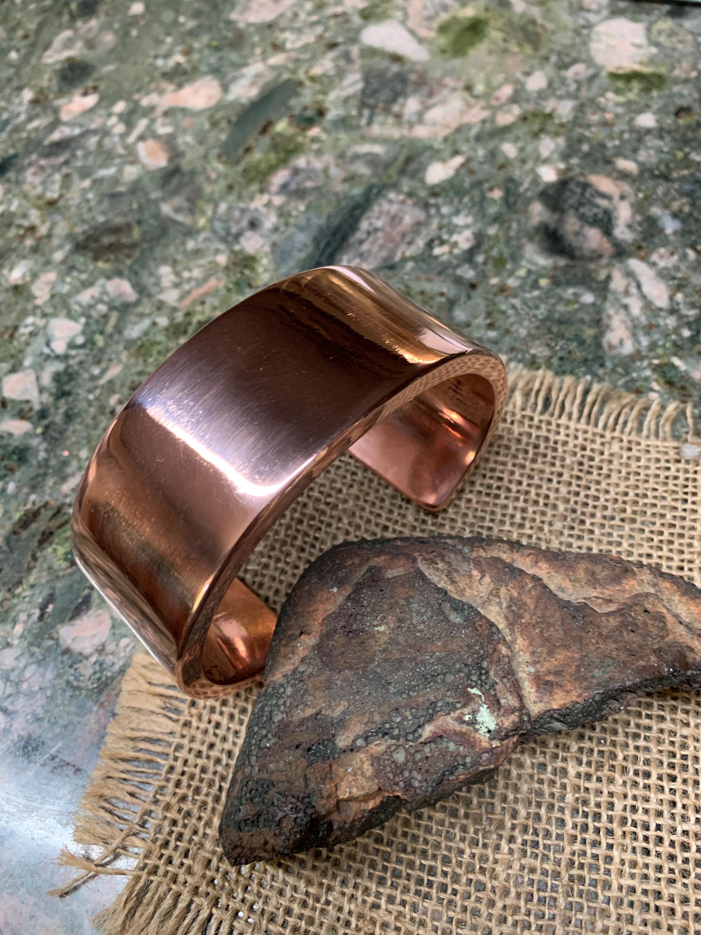 Wide Heavy Copper Cuff Mm Canada