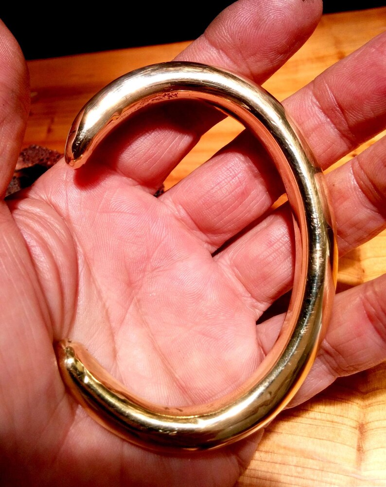 Wide Bronze Cuff Bracelet. 6.5mm X 11mm Thick and Wide. Solid. Etsy