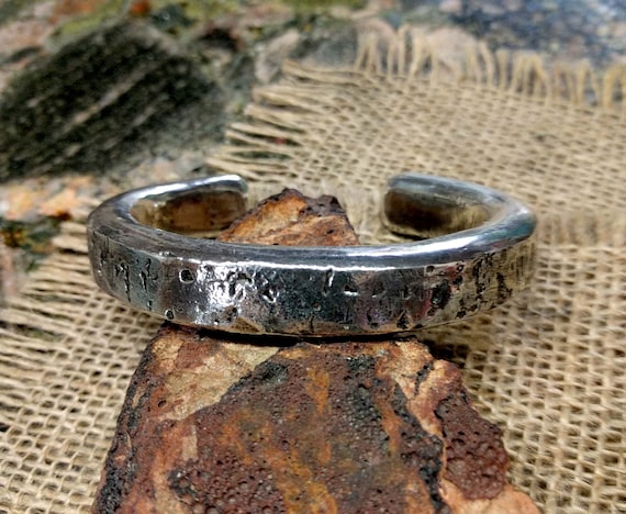 k14様用RRL - Hammered Sterling Silver Cuff RRL - Hammered Sterling Silver Cuff - Men - Silver RRL