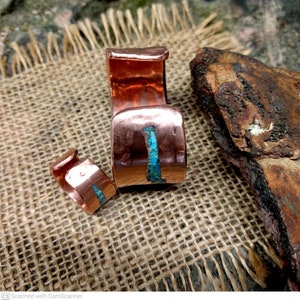 King Man Turquoise Copper Cuff and Ring Set. image 3