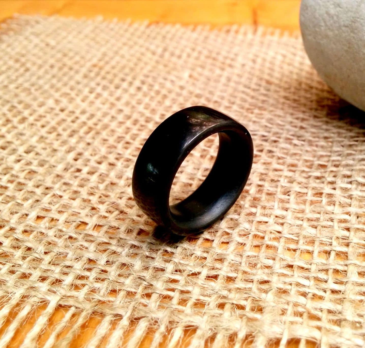 Graphite Ring - Etsy