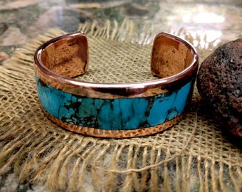 Chunky King Man Copper Cuff Bracelet. 4 X 25 mm Thick and Wide.