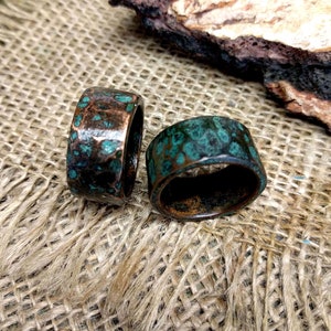 Rustic Black Copper Ring.  2.5 - 3 mm Thickness.