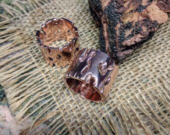 Mens Copper Band.  2.5 mm X 14 mm Thick and Wide.