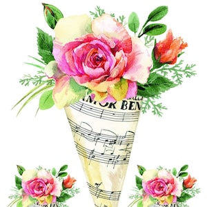 Easy Furniture Transfer - Decor Transfer - Furniture Upcycling - Floral Transfer - Roses