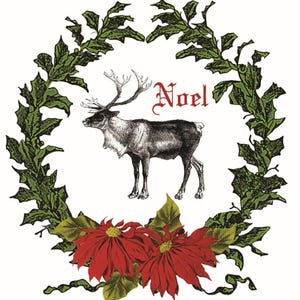 Christmas - Easy Furniture Transfer - Decor Transfer - Furniture Upcycling - Deer - Noel