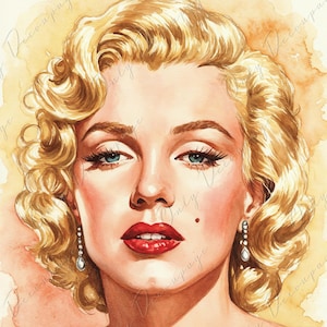 Large Decoupage Paper - 7 Size Options - Marilyn Series - Rice Paper for Furniture - Blondie - Pop Art