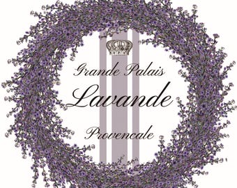 Transferencia fácil de muebles - Transferencia de decoración - Reciclaje de muebles - Transferencia floral - Lavanda púrpura