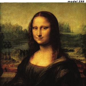 Mona Lisa - Carta decorativa per decoupage - Carta di riso per decoupage - Tessuto di gelso - Opzioni di grandi dimensioni