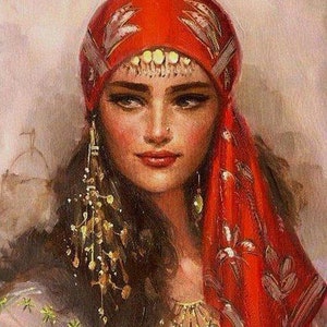 Papel para decoupage - Decoupage para muebles - Papel de arroz de gran tamaño - Gypsy Girl
