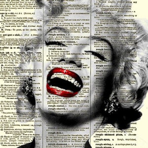 Marilyn - Papel decorativo para decoupage - Decoupage para muebles - Papel de arroz de gran tamaño