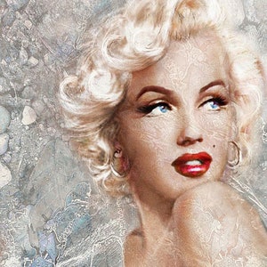Marilyn - Carta decorativa per decoupage - Decoupage per mobili - Carta di riso di grandi dimensioni