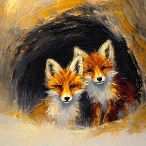 Fox - Grand papier de découpage pour meubles - Papier de riz - Papier de découpage