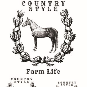 Easy Furniture Transfer - Decor Transfer - Furniture Upcycling - Floral Transfer - Country Style - Farm Life