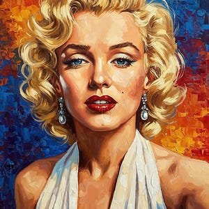 Marilyn Series - Large Decoupage Paper for Furniture - 7 Size Options - Rice Paper - Red