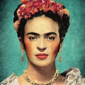 Serie Frida - Carta decorativa per decoupage - Carta di riso per decoupage - Tessuto di gelso - Opzioni di grandi dimensioni