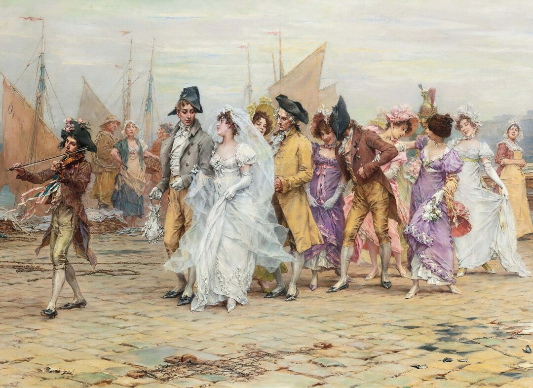 Bride & Groom - Decoupage Paper for Furniture - Vintage Decoupage ...