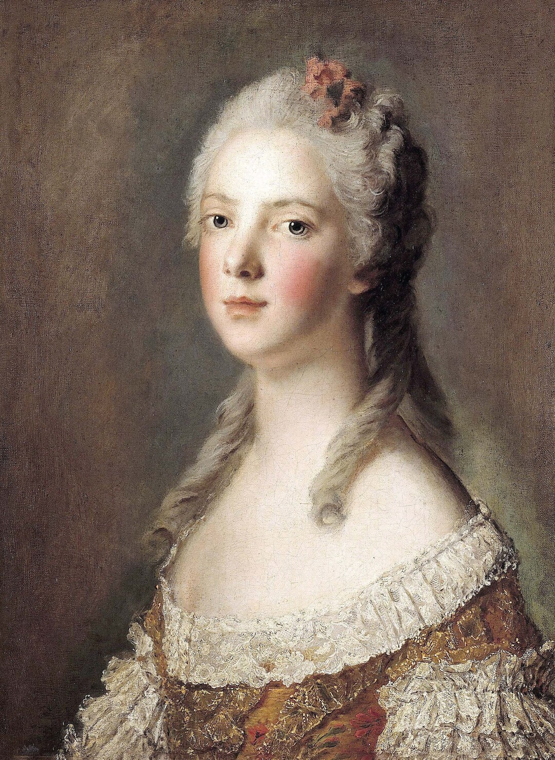 Marie Adélaïde Woman Portrait Large Decoupage Paper for Furniture