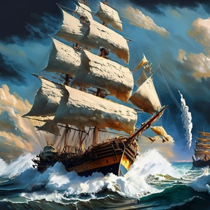 Sailing Ships - Large Decoupage Paper - Decoupage Art - Rice Paper for Decoupage - Decoupage for Furniture - Sea