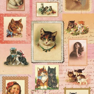 Vintage Decoupage Art - Rice Paper - Decoupage for Furniture - Large Size Rice Paper for Decoupage