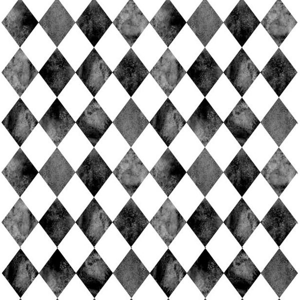 Papel para decoupage - Decoupage para muebles - Papel de arroz de gran tamaño - Patrón de rombos negro