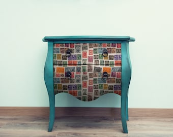 Papel de arroz grande para decoupage - Decoupage de muebles - Decoupage vintage - Papel para decoupage - Sellos de postales