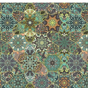 Large Decoupage for Furniture - Rice Paper - Vintage Decoupage - Floral Decoupage Paper - Authentic Mandala Pattern