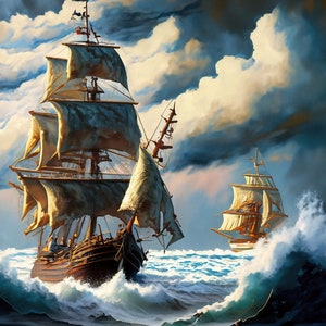 Sailing Ships - Large Decoupage Paper - Decoupage Art - Rice Paper for Decoupage - Decoupage for Furniture - Sea
