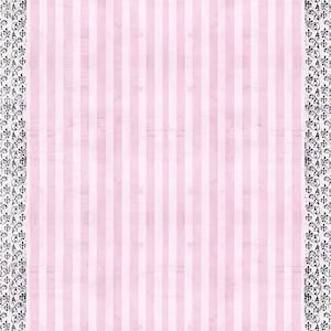 Motif à rayures - Papier de découpage décoratif - pour meubles - Options de grande taille [ Noir rose ]