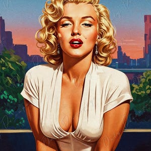 Large Decoupage Paper - 7 Size Options - Marilyn Series - Rice Paper for Furniture