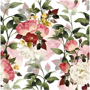 Roses - Flowers - Spring Themed - Decoupage Paper for Furniture - Floral Craft Paper - Wrapping Paper - Tissue Paper - Printed Packing Paper
