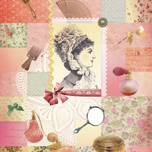 Women with Hat - Vintage Decoupage Art - Rice Paper - Decoupage for Furniture - Large Size Rice Paper for Decoupage