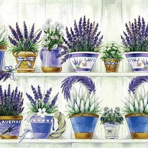 Floral Pattern - Decorative Decoupage Paper - for Furniture - Big Size Options [ Purple Green Blue Brown ]