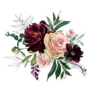 Watercolor Roses Rice Paper - Vintage Decoupage Paper for Furniture - Large Flowers Decoupage Paper - DIY Projects