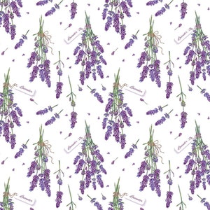 Large Decoupage for Furniture - Rice Paper - Vintage Decoupage - Floral Decoupage Paper - Purple Levander