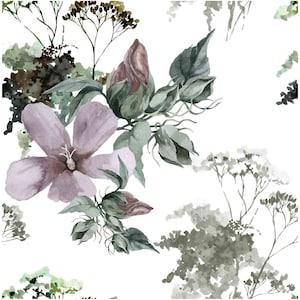 Ibisco - Fiori - Decoupage floreale - Carta decoupage grande per mobili - Carta di riso per decoupage