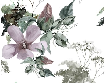 Papel para decoupage con diseño floral de hibisco - Muebles, Manualidades