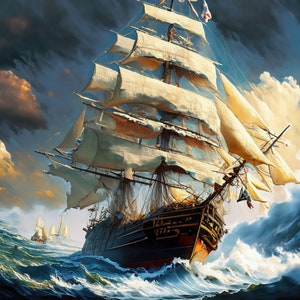Sailing Ships - Large Decoupage Paper - Decoupage Art - Rice Paper for Decoupage - Decoupage for Furniture - Sea