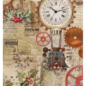 Large Decoupage Paper - Christmas Collection - 6 Size Options
