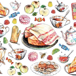 Cooking - Vintage Decoupage Art - Rice Paper - Decoupage for Furniture - Large Size Rice Paper for Decoupage - Sheets