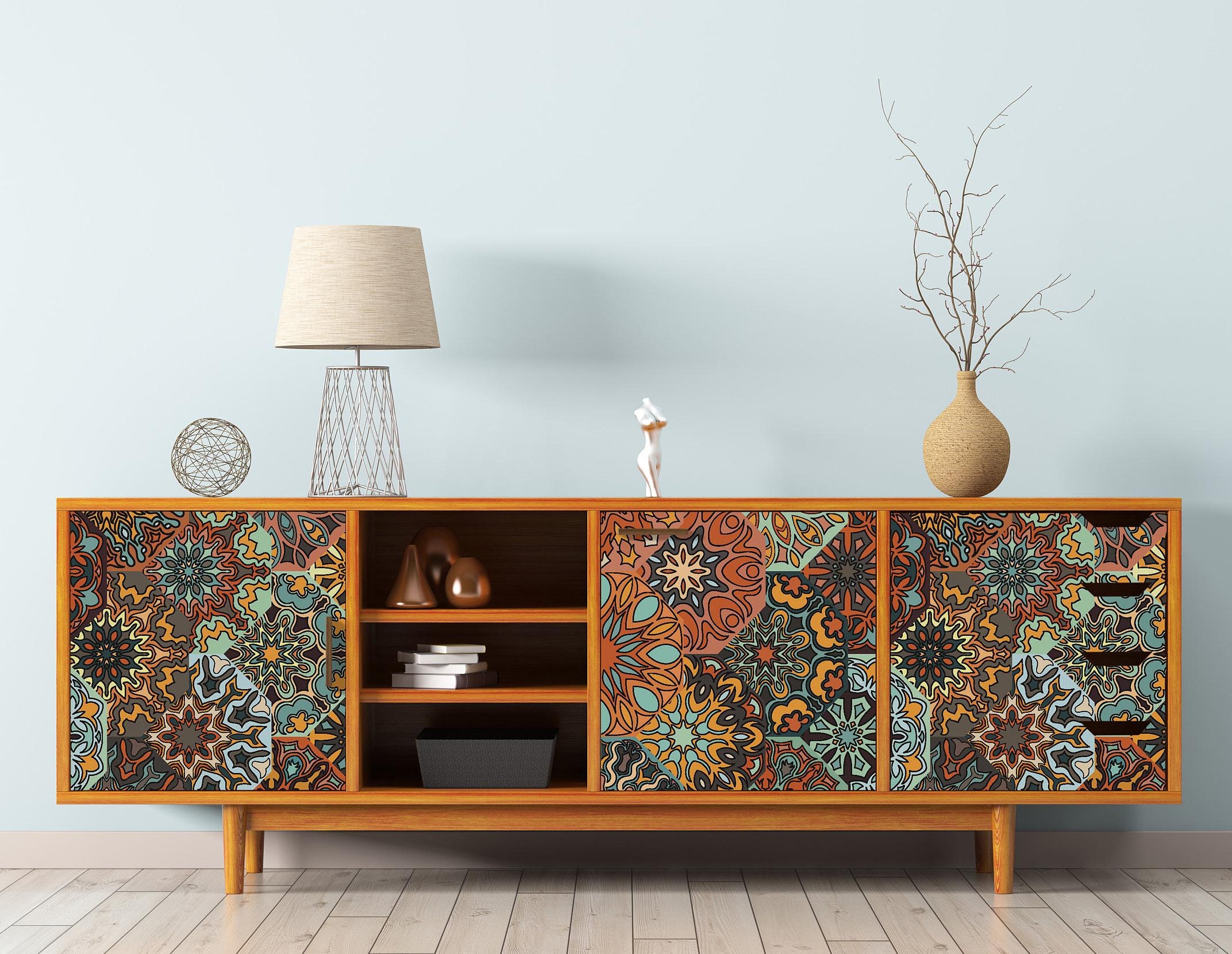 Large Decoupage for Furniture - Rice Paper - Vintage Decoupage - Floral Decoupage Paper - Authentic Pattern Tile - Moroccon