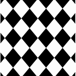 Papel para decoupage - Decoupage para muebles - Papel de arroz de gran tamaño - Patrón de diamantes negro
