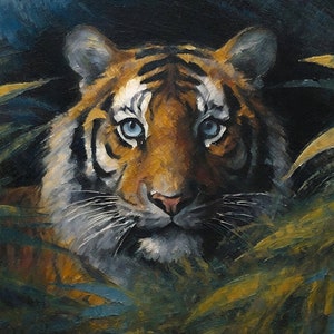Tigre - Papel de decoupage grande para muebles - Papel de arroz - Papel de decoupage - Jungla